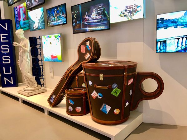 Wnętrze Muzeum Kawy Lavazza w Turynie