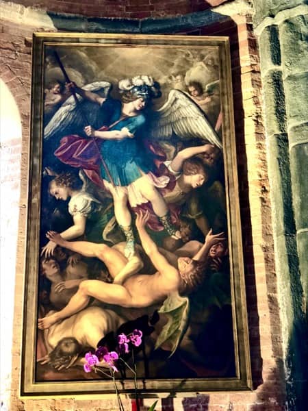 Obraz św. Archanioła Michała w kościele Sacra Di San Michele
