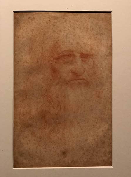 Autoportret Leonardo da Vinci w Bibliotece królewskiej w Turynie